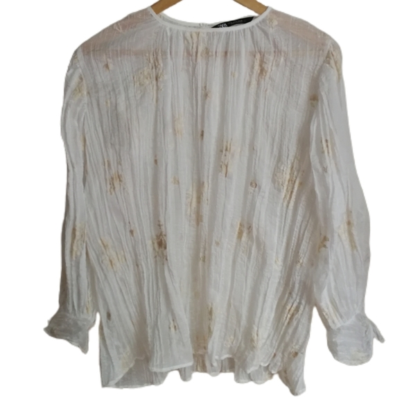 gouden top zara